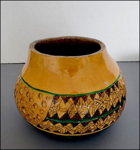  geometric gourd bowl