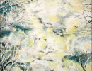 snow geese mooonlight