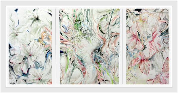 snowgeese abstraction triptych