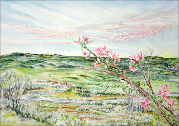 warm springs and apple blossoms